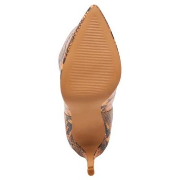 STEVE MADDEN Womens Yellow Snakeskin Kimari Toe Stiletto Heeled Boots 6.5 M - Picture 4 of 4